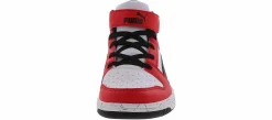 Athletics & Sneakers|PUMA Rebound Layup SL Scratch Youth Boys’ (11-3) Hi-Top Athletic Sneaker Red