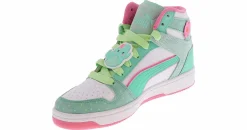 Athletic & Sneakers|PUMA Rebound Layup Squishmallow Junior Girls’ (4-7) Hi-Top Sneaker Green