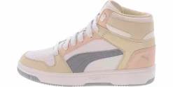 Basketball Shoes|Athleisure & Casual|PUMA Rebound Layup Women’s Hi-Top Sneaker White