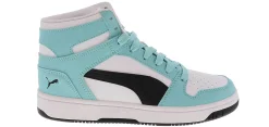 Athleisure & Casual|PUMA Rebound Layup Women’s Hi-Top Athletic Sneaker Blue