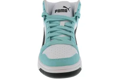 Athleisure & Casual|PUMA Rebound Layup Women’s Hi-Top Athletic Sneaker Blue