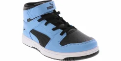 Athletics & Sneakers|PUMA Rebound Layup Youth Boys’ (11-3) Hi-Top Athletic Sneaker Blue