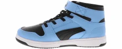 Athletics & Sneakers|PUMA Rebound Layup Youth Boys’ (11-3) Hi-Top Athletic Sneaker Blue