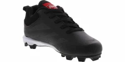 Athletic & Sneakers|Athletics & Sneakers|RAWLINGS Youth Clubhouse 2 Youth Kids’ (10-7) Baseball Cleat Black