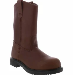 Safety Toe Boots|Slip Resistant|RED WING Supersole 11-In Pull-On Men’s Steel Toe Boot Brown