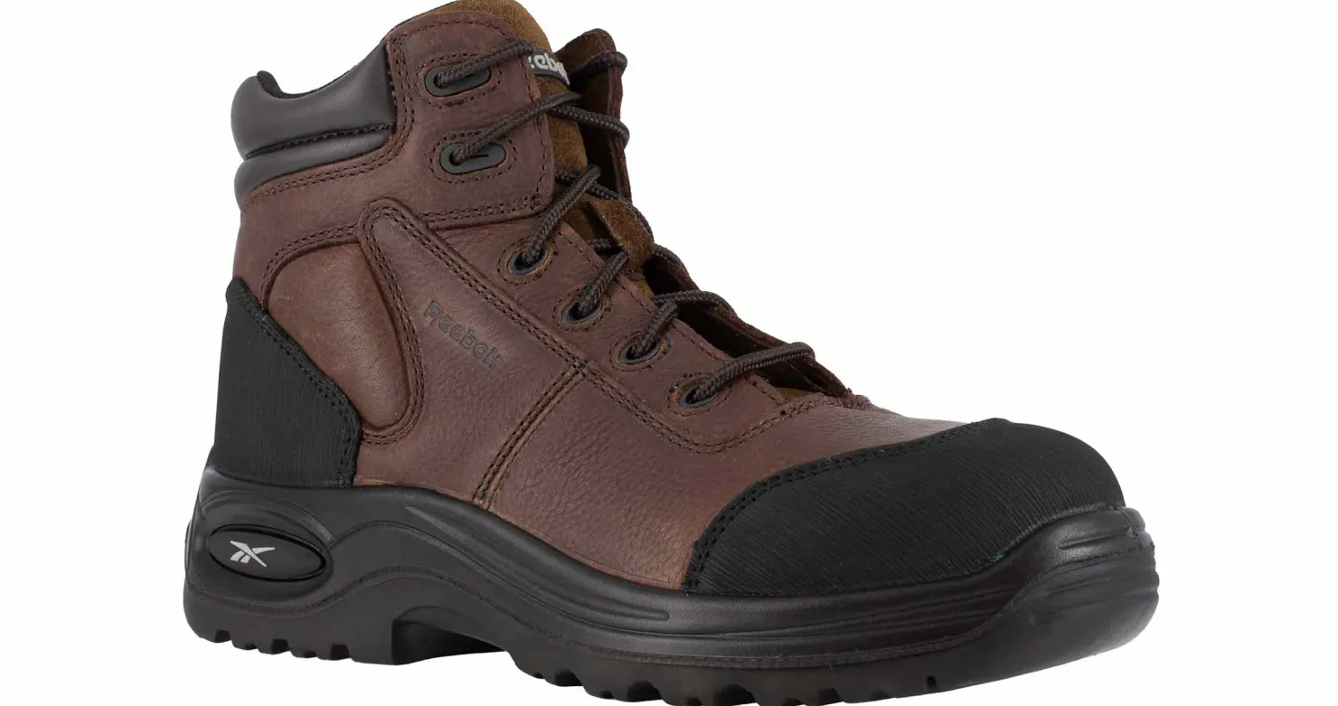 Safety Toe Boots|Safety Toe Athletics|REEBOK WORK Reebok Trainex Men's Composite Toe Work Boot Brown