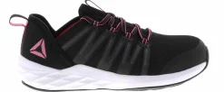 Slip Resistant|Electro Static Dissipative (Esd)|REEBOK WORK Astroride Women's Steel Toe Work Shoe Black