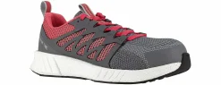 Safety Toe Athletics|Slip Resistant|REEBOK WORK Fusion Flexweave Women's Composite Toe Work Shoe Grey