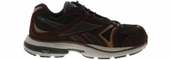 Safety Toe Athletics|Slip Resistant|REEBOK WORK Premier Road Plus Men's Composite Toe Work Shoe Brown