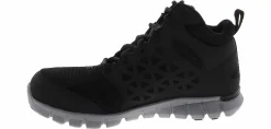 Slip Resistant|Safety Toe Athletics|REEBOK WORK Sublite Cushion Women's Alloy Toe Work Shoe Black