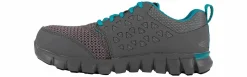 Safety Toe Athletics|Slip Resistant|REEBOK WORK Sublite Cushion Women's Alloy Toe Work Shoe Grey