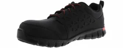 Safety Toe Athletics|Slip Resistant|REEBOK WORK Sublite Cushion Work Men's Composite Toe Work Shoe Black