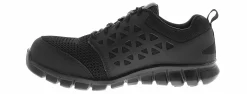 Safety Toe Athletics|Slip Resistant|REEBOK WORK Sublite Cushioned Men's Alloy Toe Work Shoe Black