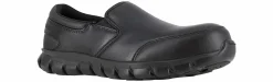 Safety Toe Athletics|Slip Resistant|REEBOK WORK Sublite Cushion Men's Composite Toe Work Shoe Black
