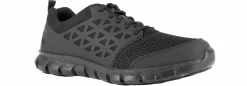 Slip Resistant|Electro Static Dissipative (Esd)|REEBOK WORK Sublite Cushion Men's Soft Toe Work Shoe Black