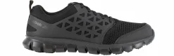 Slip Resistant|Electro Static Dissipative (Esd)|REEBOK WORK Sublite Cushion Men's Soft Toe Work Shoe Black