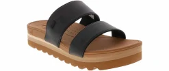 Comfort Sandals|REEF Banded Horizon Hi Women's Platform Sandal Black
