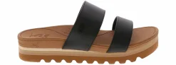 Comfort Sandals|REEF Banded Horizon Hi Women's Platform Sandal Black