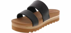 Comfort Sandals|REEF Banded Horizon Hi Women's Platform Sandal Black