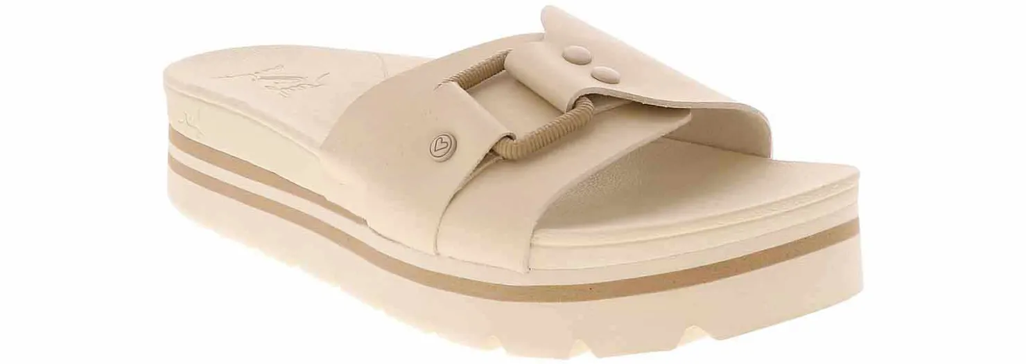 Comfort Sandals|REEF Horizon Hi Vintage Women's Platform Slide White