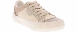 Canvas Shoes|Flat|ROCKET DOG Cheery Blocked Bronze Women's Fashion Sneaker Beige