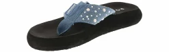Comfort Sandals|Flip Flops|ROCKET DOG Spotlight Denim Pearl Women’s Thong Sandal Black