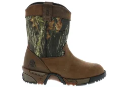Boots|ROCKY Aztec (1-7) Boys' Western Boot Brown