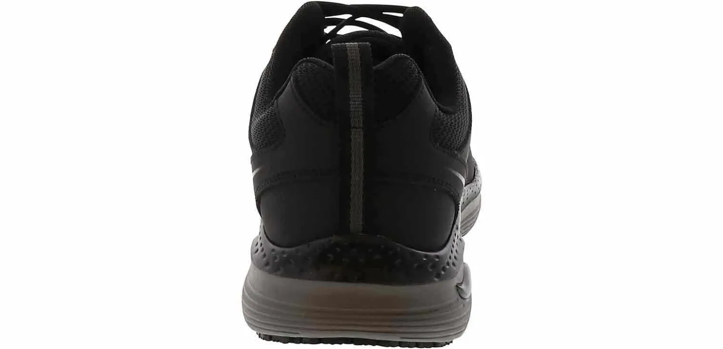 Safety Toe Athletics|Slip Resistant|SKECHERS Arch Fit Angis Men's Wide-Width Composite Toe Work Sneaker Black
