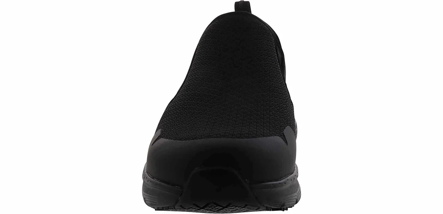 Slip Resistant|SKECHERS Arch Fit Tineid Men's Wide-Width Slip Resistant Work Shoe Black