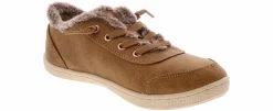 Comfort Shoes|Canvas Shoes|SKECHERS Bobs B Cute Peak Thru Fur Women’s Casual Shoe Brown
