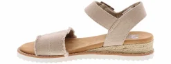 Comfort Sandals|Wedge & Platform Sandals|SKECHERS Bobs Desert Kiss Adobe Princess Women’s Wedge Sandal Beige