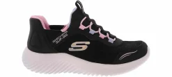Athletic & Sneakers|SKECHERS Bounder Simple Cute Slip-In Youth Girls’ (12-4) Running Shoe Black