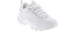 Walking Shoes|Athleisure & Casual|SKECHERS D'Lites Fresh Start Women's Wide-Width Athletic Shoe White