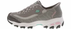 Walking Shoes|Athleisure & Casual|SKECHERS D'Lites Slip-In Women's Walking Shoe Grey
