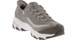 Walking Shoes|Athleisure & Casual|SKECHERS D'Lites Slip-In Women's Walking Shoe Grey