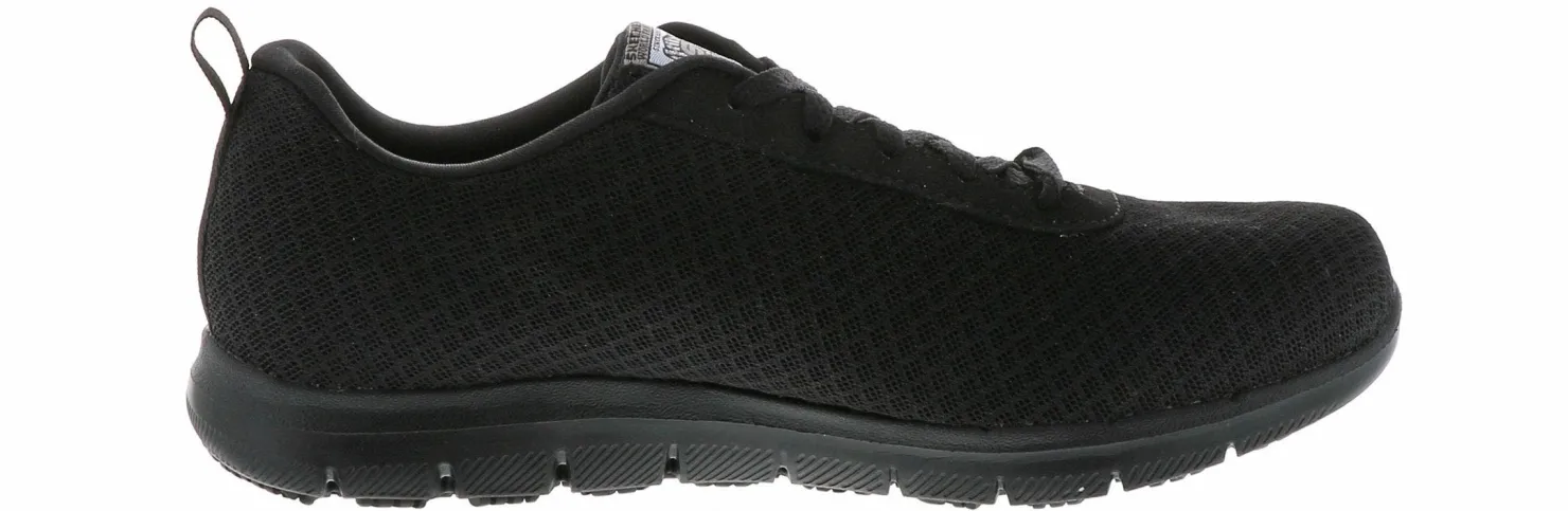 Slip Resistant|SKECHERS Ghenter Bronaugh Women's Slip Resistant Work Shoe Black