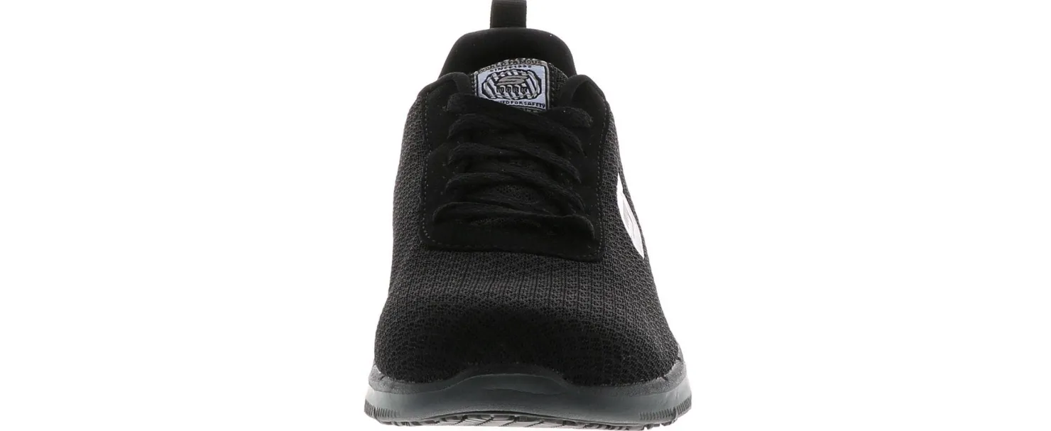 Slip Resistant|SKECHERS Ghenter Bronaugh Women's Slip Resistant Work Shoe Black