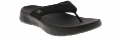 Comfort Sandals|Flip Flops|SKECHERS Go Walk Flex 3 Women's Comfort Sandal Black