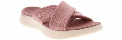 Comfort Sandals|SKECHERS Go Walk Flex Impressed Women's Slide Sandal Pink