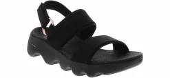 Comfort Sandals|Outdoor Sandals|SKECHERS Go Walk Massage Fit Women’s Comfort Sandal Black