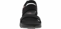 Comfort Sandals|Outdoor Sandals|SKECHERS Go Walk Massage Fit Women’s Comfort Sandal Black
