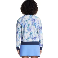 Tops|SKECHERS Go Walk Seascape Floral Reversible Women's Jacket Blue