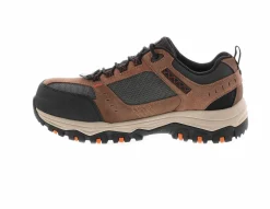 Safety Toe Athletics|SKECHERS Greetah Men's Composite Toe Work Shoe Brown