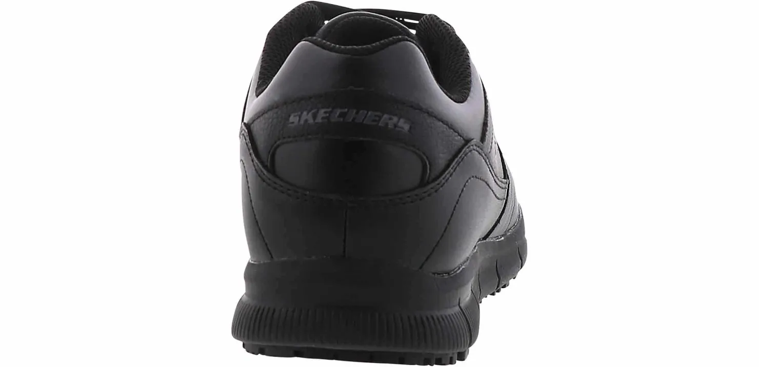 Slip Resistant|Wide|SKECHERS Nampa Wyola Women’s Wide-Width Slip Resistant Work Shoe Black