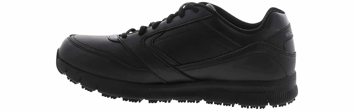 Slip Resistant|Wide|SKECHERS Nampa Wyola Women’s Wide-Width Slip Resistant Work Shoe Black