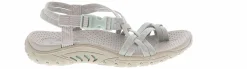 Comfort Sandals|Outdoor Sandals|SKECHERS Reggae Positive Space Women's Sandal Grey