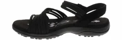 Comfort Sandals|Flat Sandals|SKECHERS Reggae Slim Sling Women’s Wide-Width Comfort Sandal Black