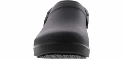 Slip Resistant|SKECHERS Riverbound Men’s Slip Resistant Work Clog Black