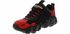 Athletics & Sneakers|SKECHERS Skech-O-Saurus Lights Youth Boys’ (11-3) Running Shoe Red