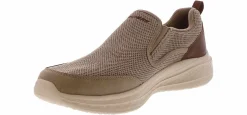 Walking Shoes|Comfort Shoes|SKECHERS Slade Lucan Men’s Casual Shoe Beige